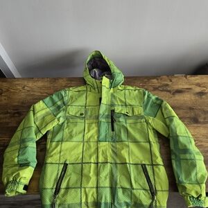 Green Plaid Ski Jacket